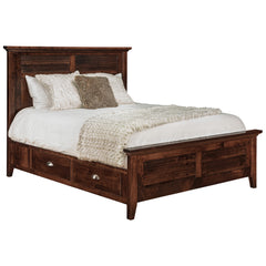 Cottage Queen 4 Drawer Storage Bed