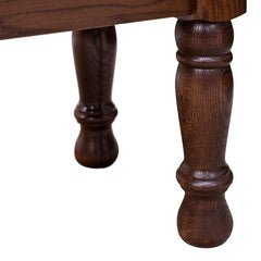 Hand Hewn Traditional Leg Bench