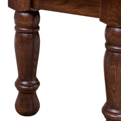 Hand Hewn Traditional Leg Bench