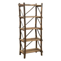 24" x 60" Hickory Bookshelf