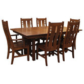 Amish Mission Bungalow Dining Set-6 w/ 4-Leaves