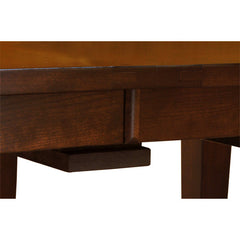 38" x 66" Amish Frontier Dining Table w/ 4-Leaves