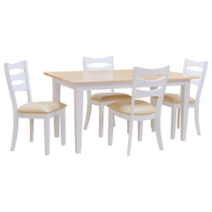 36" x 60" Two Tone Harvest Shaker Dining Set