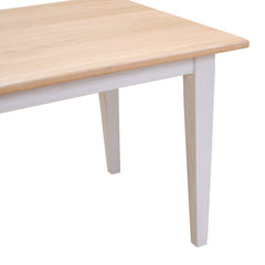 36" x 60" Two Tone Harvest Shaker Dining Set