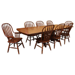 Amish Traditional Double Base Dining Set-8