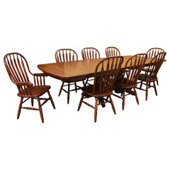 Amish Traditional Double Base Dining Set-8