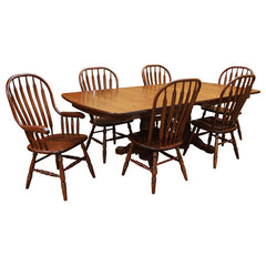 Amish Traditional Double Base Dining Set-8