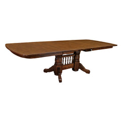 Amish Traditional Double Base Dining Set-8