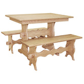 42" Amish Mission Trestle Dining-Set2