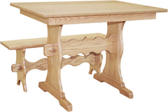 42" Amish Mission Trestle Dining-Set2