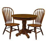 42" 3-pc Traditional Round Table-Set 1