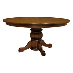 60" Round Dining Table w/ Pot Belly Base