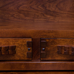 Greene & Greene China Hutch w/ Tree of Life Glass