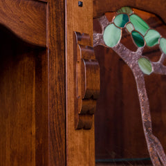 Greene & Greene China Hutch w/ Tree of Life Glass
