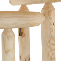 Pine Log Trestle Table
