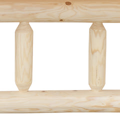 Pine Log Trestle Table