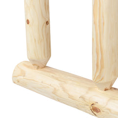 Pine Log Trestle Table