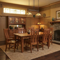 42" x 72" Mission Table Set w/ 10 Leaves