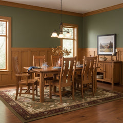 42" x 72" Mission Table Set w/ 10 Leaves