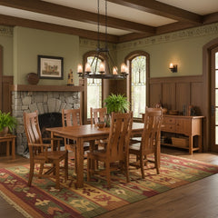 42" x 72" Mission Table Set w/ 10 Leaves