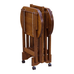 TV Trays w/ Carrier- Set of Four