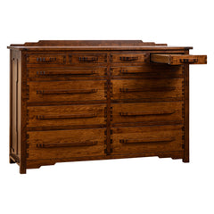 Greene & Greene Cloud Lift 12-Drawer Dresser