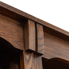 72"H Mission Spindle Bookcase w/ Bottom Doors Set