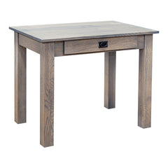 Amish Heavy 3" Legs Desk, Character Quarter Sawn Oak