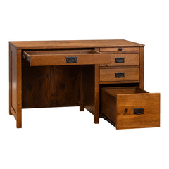 48" x 24" Mission Four Drawer Desk