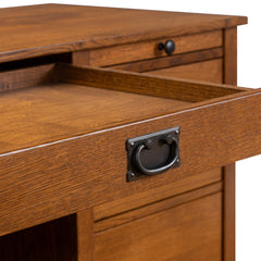 48" x 24" Mission Four Drawer Desk