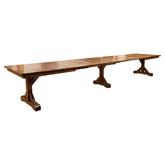 Distressed Plank Top Dining Table