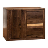 2 - Drawer 1 - Door Walnut Cabinet