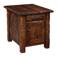 Hand Hewn End Table