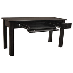 Amish Heavy 3" Legs Desk, Brown Maple