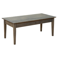 Brown Maple - Smoke Gray Amish Coffee Table