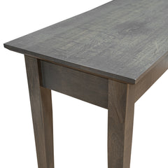 Brown Maple - Smoke Gray Amish Sofa Table