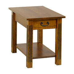 Fluted Mission End Table