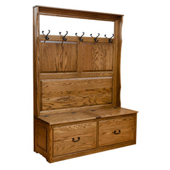 Oak Traditional Hall Tree