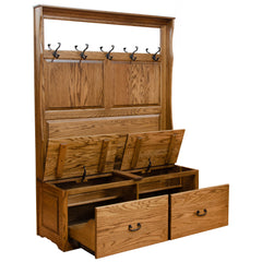 Oak Traditional Hall Tree