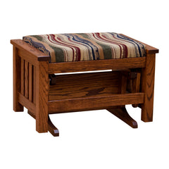 Slat Ottoman w/ Fabric