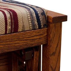 Slat Ottoman w/ Fabric