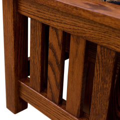 Slat Ottoman w/ Fabric