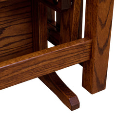 Slat Ottoman w/ Fabric