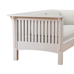Amish Prairie White Snow Sofa