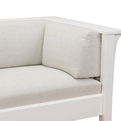 Amish Prairie White Snow Sofa