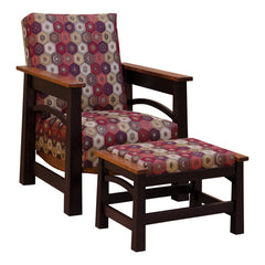 Two tone Madison Ottoman