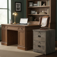Mission 2-Drawer Brown Maple File Cabinet