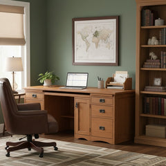 74" Mission Wedge Desk