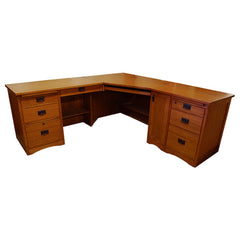 80" L-Shaped Mission Desk
