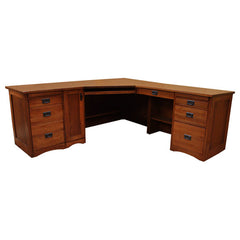 80" L-Shaped Mission Desk